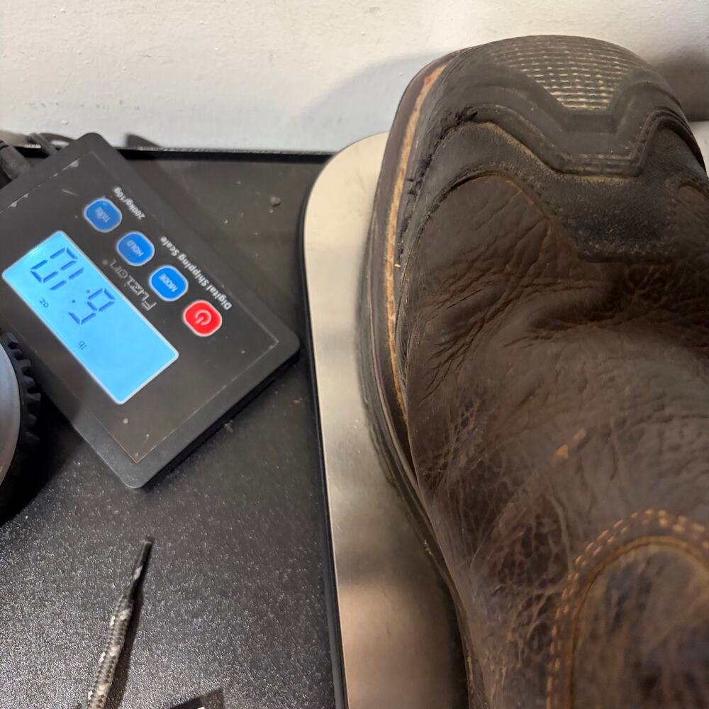 Ariat Mens WorkHog Pull On Work Boots Brown Leather Size 10.5 EE Wide Composite - Picture 10 of 10